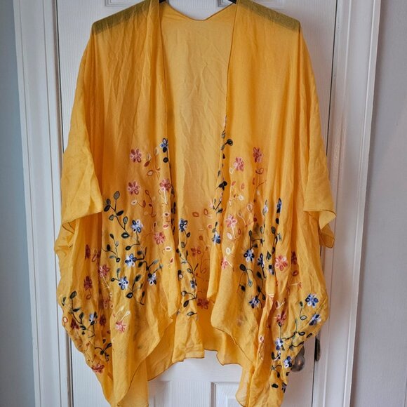 Womens Kimono Beach Cover Up - Picture 2 of 7